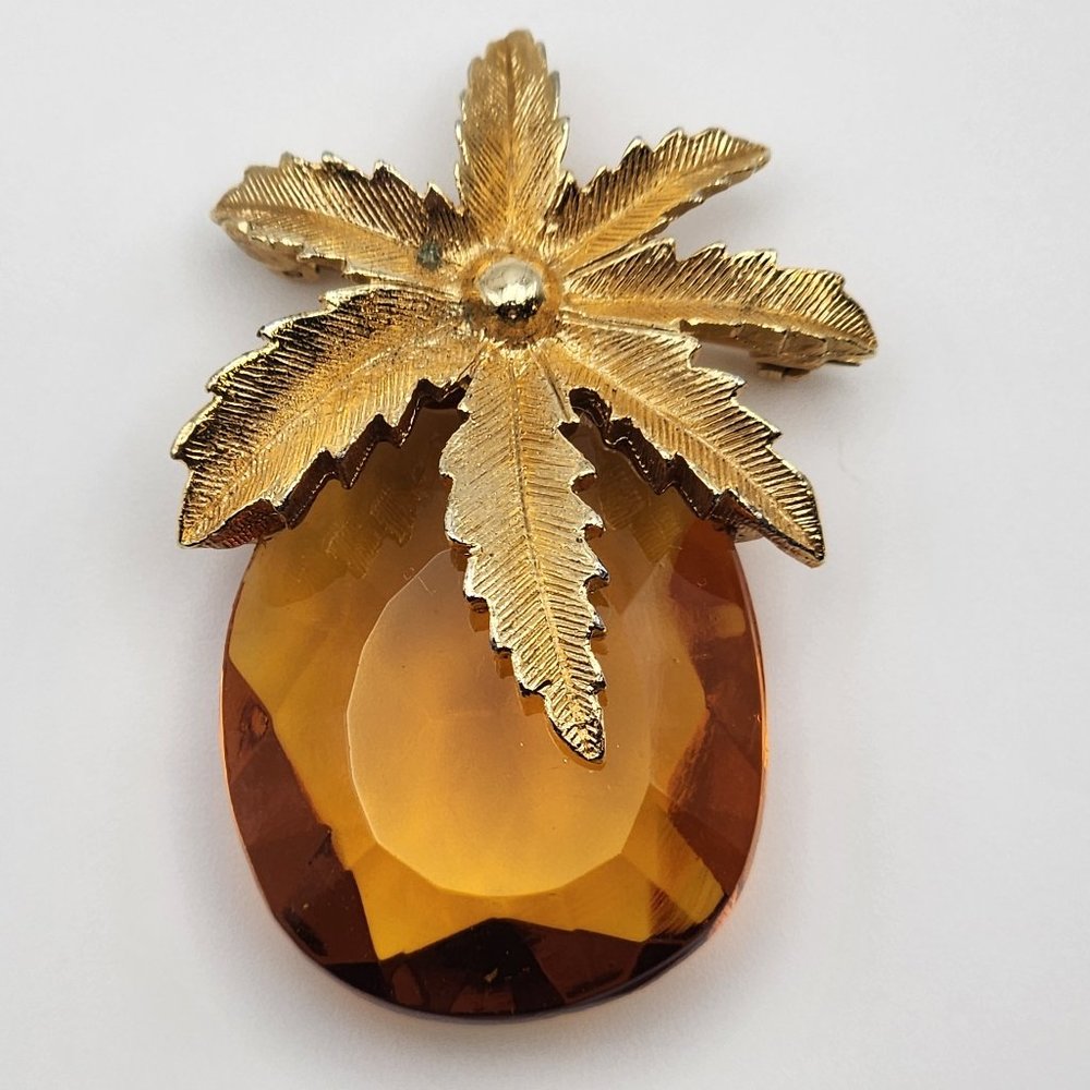 Sarah Coventry "Autumn Haze" Pineapple Enhancer Brooch